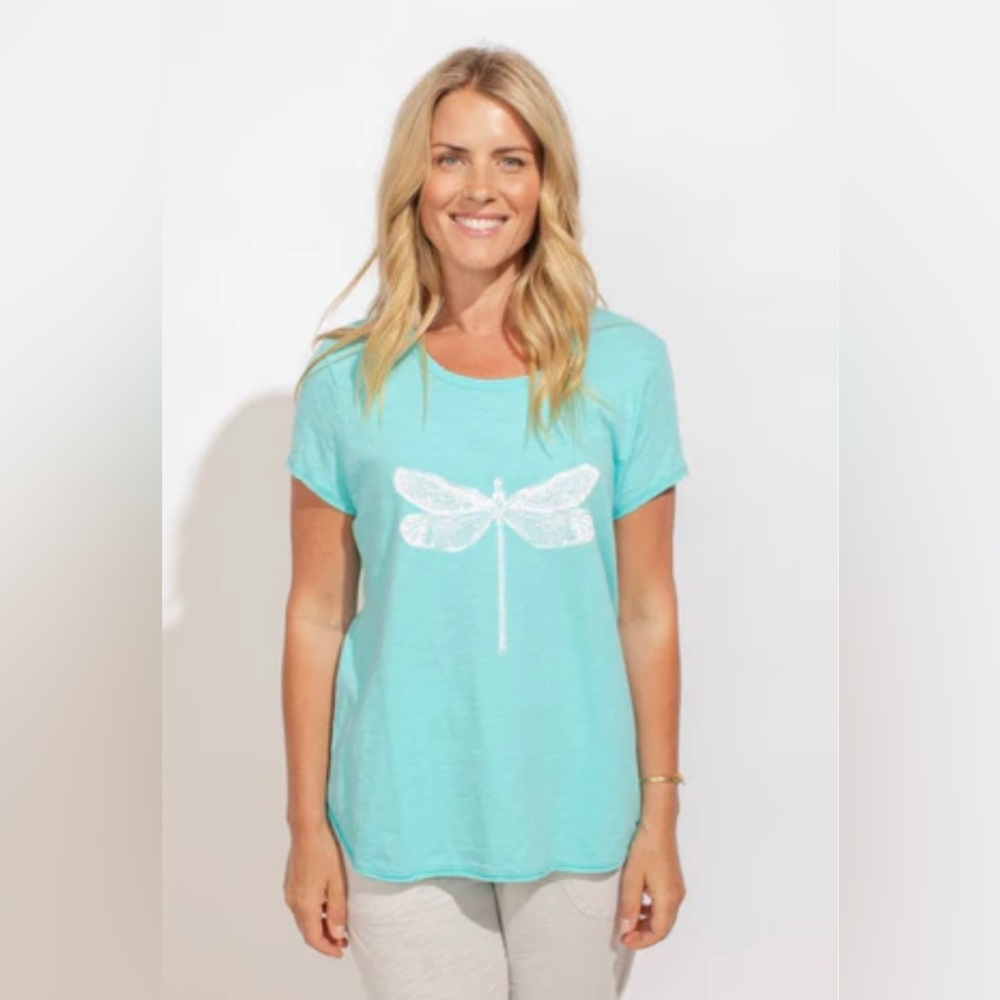 Escape by HABITAT Clothes Oversized Turquoise Top